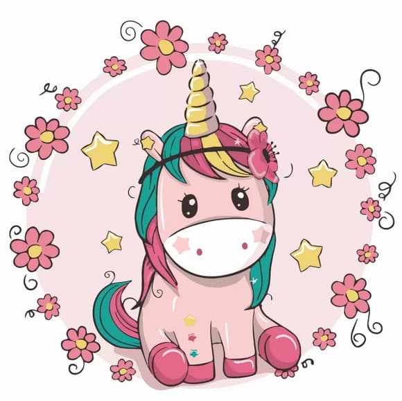 Картина за номерами. Art Craft "Єдинорожка в квітах" 30 * 30 см 15504-AC