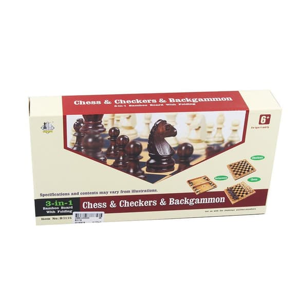 Настільна гра "Шахи" B3116 з нардами і шашками