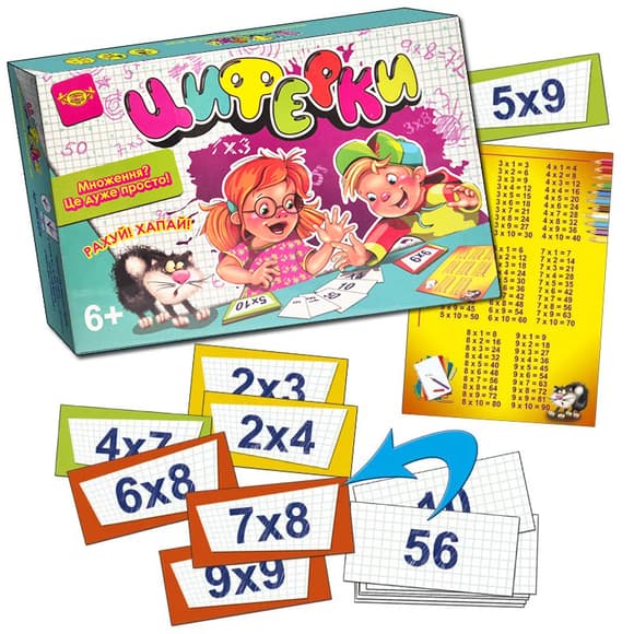 Детская настольная обучающая игра "Циферки" MKC0224 от 6-ти лет