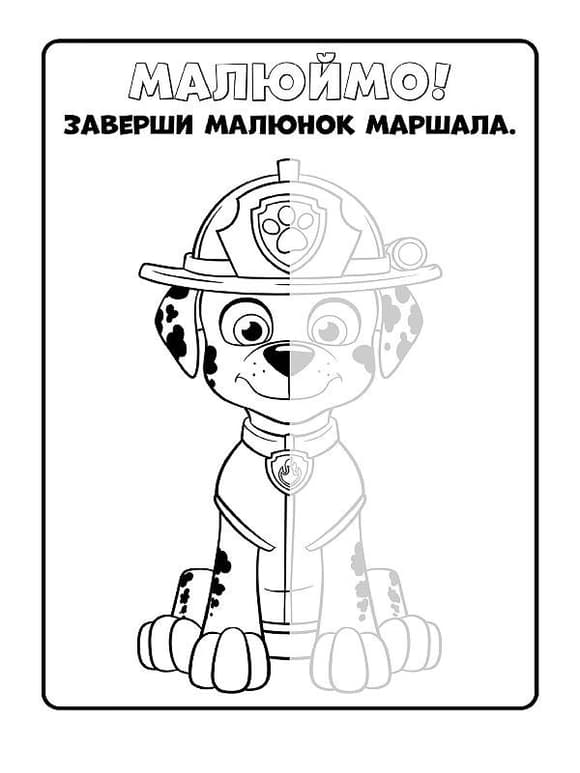 Книжка-розмальовка Щенячий патруль "Разом ми сила!" 228006 укр. мовою