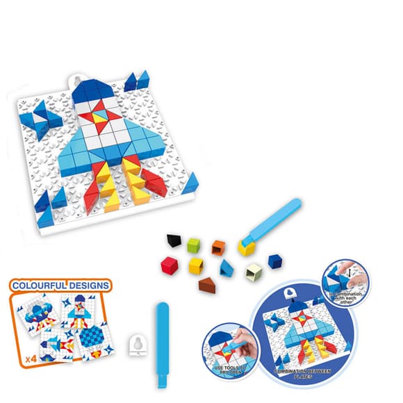 Детская развивающая мозаик а 6990, 128 деталей