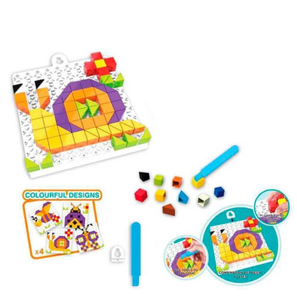 Детская развивающая мозаик а 6990, 128 деталей