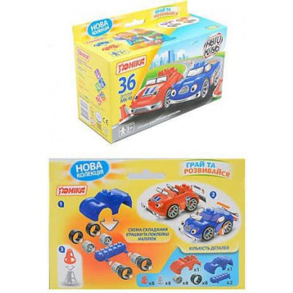 Дитяча іграшка конструктор "Автоклуб" МК-10 71184, 36 деталей