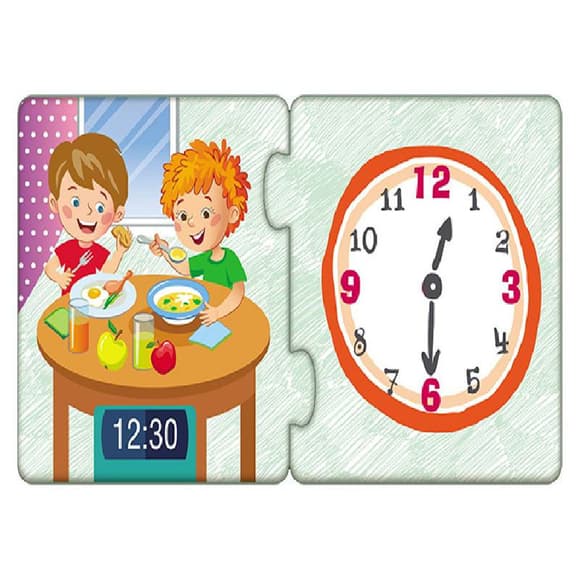 Дитячі пазли-половинки "Розпорядок дня" 1214002 укр. мовою