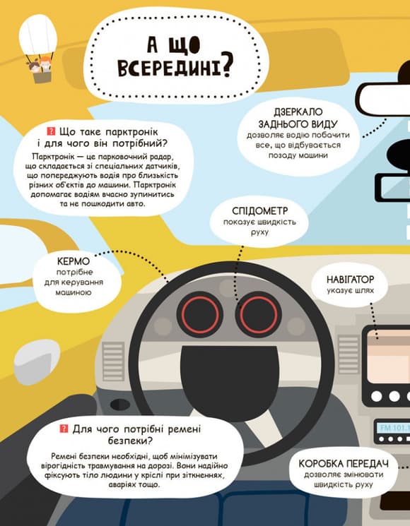 Дитяча книга "Моя перша енциклопедія" Такі різні машини " 866003  укр. мовою