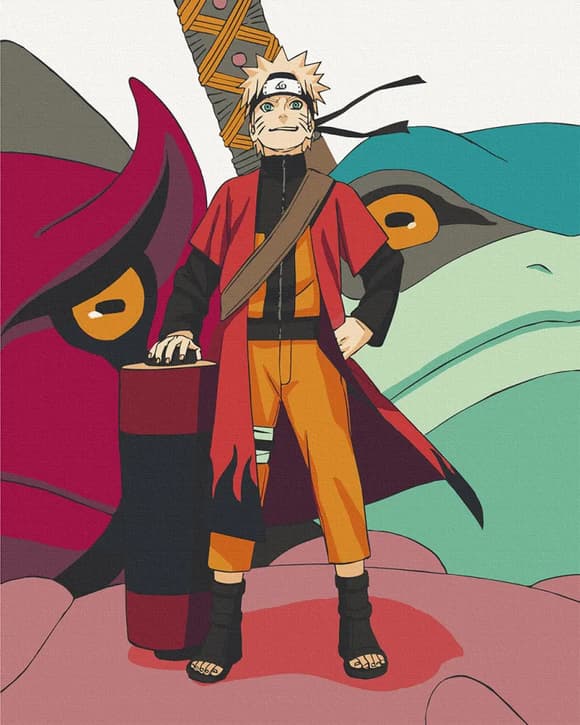 Картина за номерами. Art Craft "Наруто. Виклик мудрості" 40 * 50 см 10257-AC