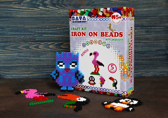 Магніти з термомозаїки "Птахи" (TM-005) набір для творчості