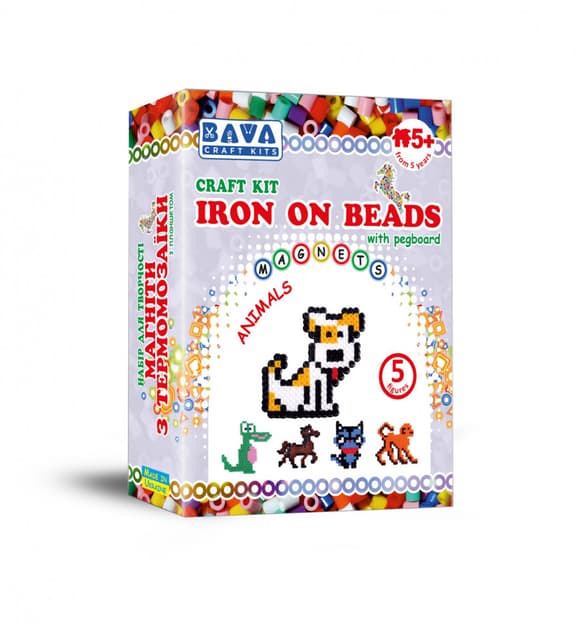 Магніти з термомозаїки "Тварини" (TM-008) набір для творчості