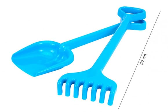 Игрушечная Лопатка с грабельками "Гулливер" 1424TXK, длина 50 см