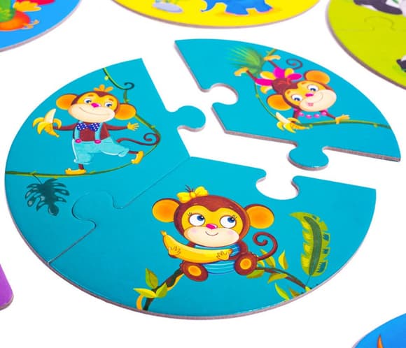 Дитяча настільна гра "Зоосвіт 3 в 1" VT2901-04 укр. мовою