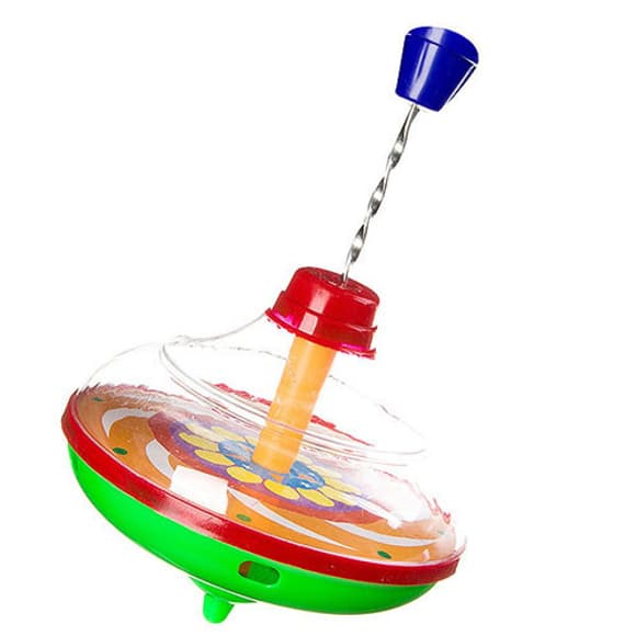 Детская игрушка Юла заводная 850  в сетке, высота 13 см