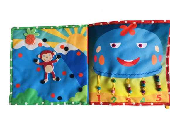 Текстильна розвиваюча книга для малят Bambini "Поні" 403679