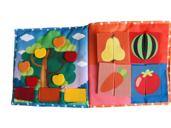 Текстильна розвиваюча книга для малят "Сонечко" 403686