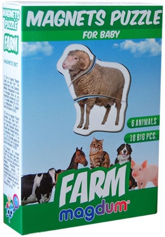 Магнітні пазли Magdum Ферма ML4031-19 EN