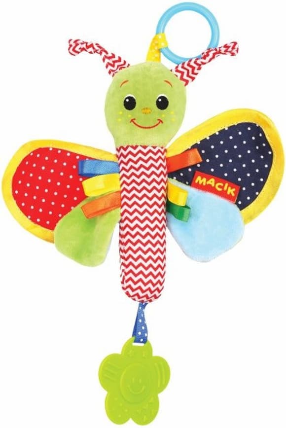 Погремушка-палочка Ферма "Бабочка" МС 010302-01