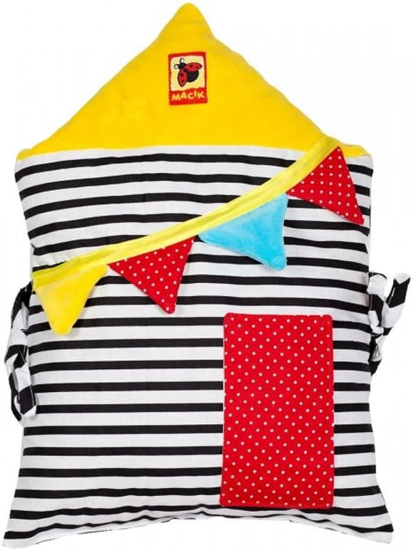 Подвеска-бортик для кроватки "Домик B&W" МС 110512-09