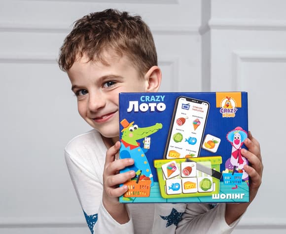 Дитяча настільна гра "Crazy Лото" VT8055-09 укр. мовою
