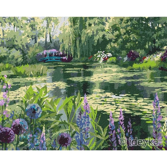 Картина по номерам. Идейка "Сад Моне в Живерни" 40х50 см KHO2838