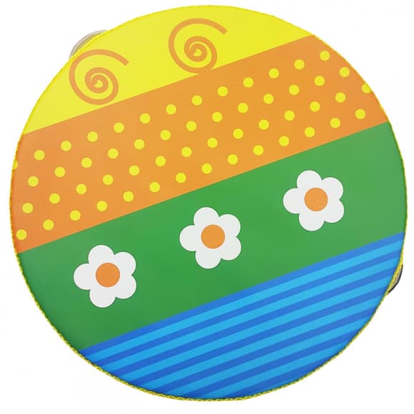 Деревянная игрушка Бубен MD 0367  15 см 