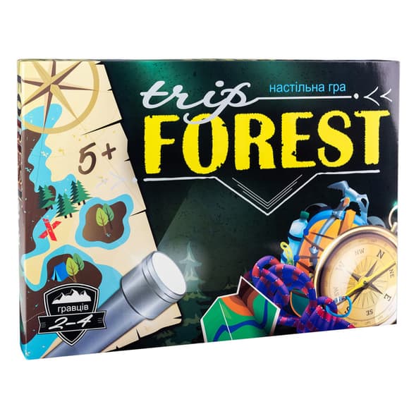 Настільна Гра-бродилка Trip Forest 30553 ігрове поле, 4 фішки, кубик