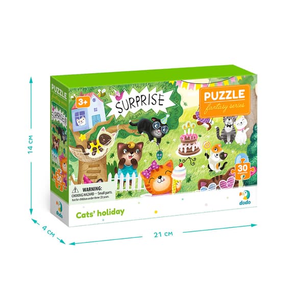 Детские пазлы 300417 "Праздник котиков" 30 элементов