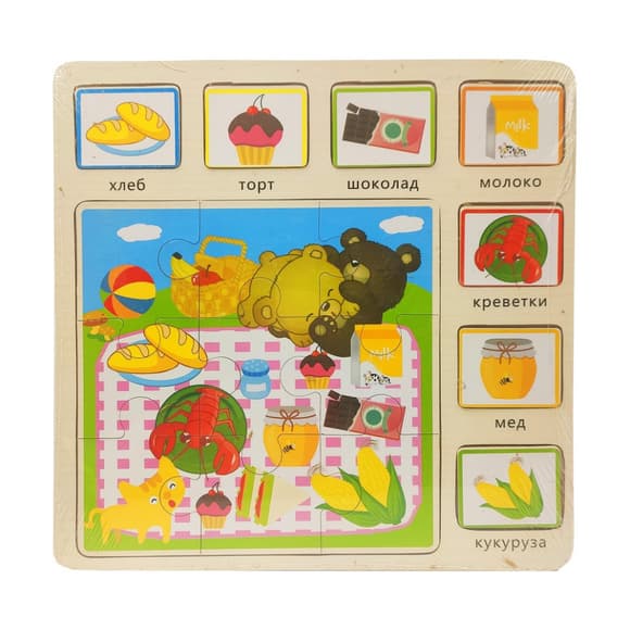 Дерев'яна іграшка Пазли MD 1203, 30*30 см 