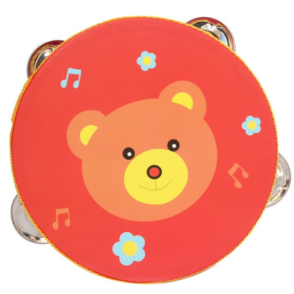 Дерев’яна іграшка Бубен MD 0367-1 діаметр 15 см 