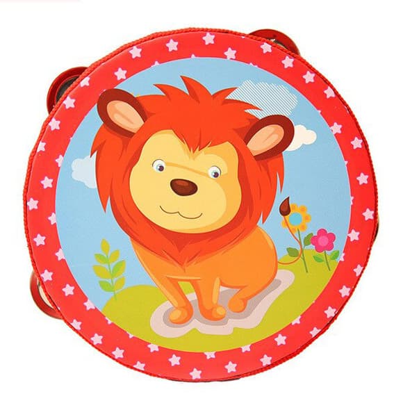 Дерев’яна іграшка Бубен MD 0367-1 діаметр 15 см 