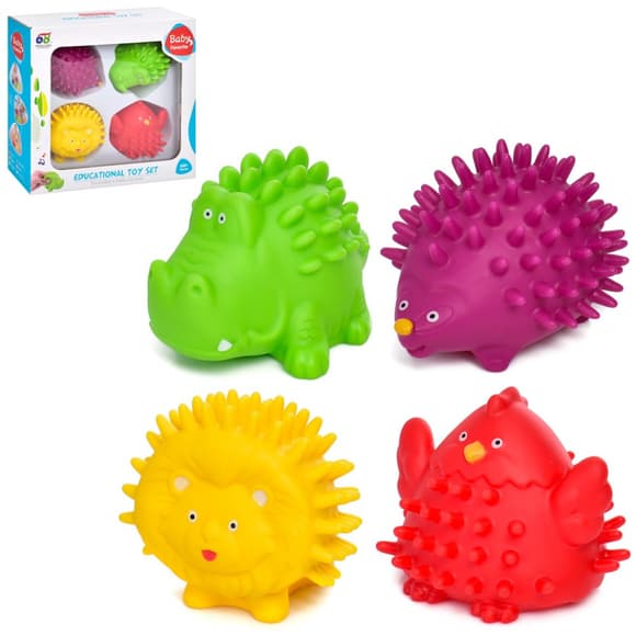 Набір Іграшок для ванної 628-1 М'ячики-тварини, 4 шт