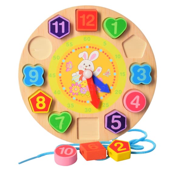 Рамка вкладиш Годинник Limo Toy MD 1270 зі шнурівкою, 18 см 