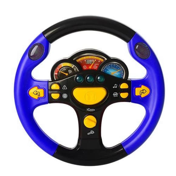 Детский автотренажер "Я тоже рулю" 7737 музыкальный