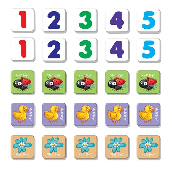 Магнітна гра для дітей "Рахуємо до 5" Vladi Toys VT5900-03 (укр)