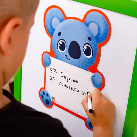 Магнітна дошка "Коала" з ма ркером Vladi Toys VT3601-23 (укр.)