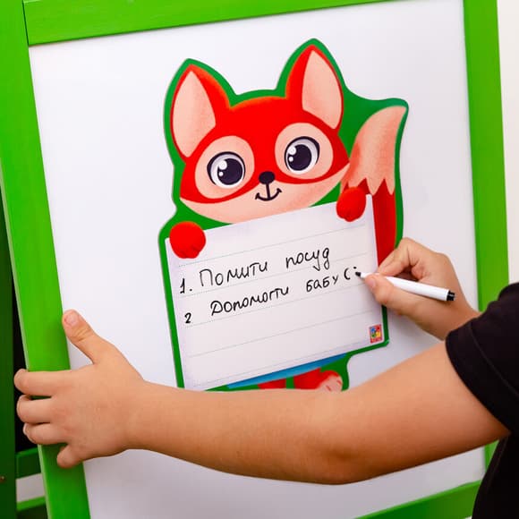 Магнитная д оска "Лисица" с маркером Vladi Toys VT3601-21 (укр.)