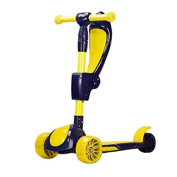 Самокат дитячий 3-х колісний HS2012 (RL7T) з сидінням, колеса PU, що світяться. 