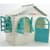 Ігровий Будиночок зі шторками Doloni Toys 02550/15 Біло-Бірюзовий