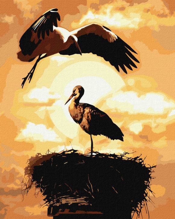 Картина за номерами "Політ кохання" Ідейка KHO4318 40х50 см