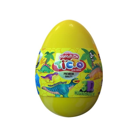 Набір креативної творчості "Тісто для ліплення Master Do" Dinosaurs EGGS ТМD-08-01U 