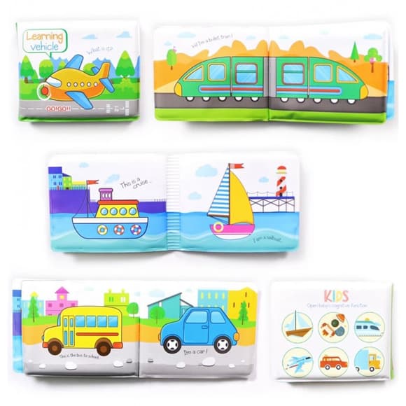 Іграшка для купання A531-3 книжка, вчимо назви тварин та транспорту 
