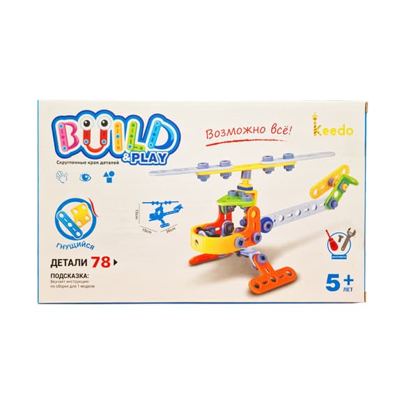 Конструктор Build&Play " Вертоліт" HANYE J-7710, 78 елементів