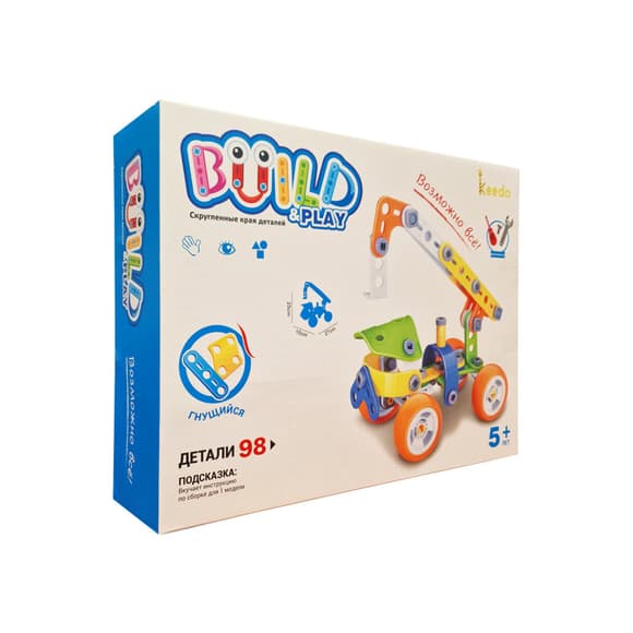 Конструктор Build&Play "Автокран" HANYE J-7702, 98 элемента