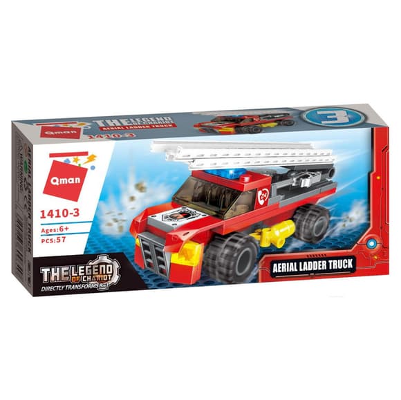 К онструктор Qman 1410-1-8 Пожарная техника, 79 дет