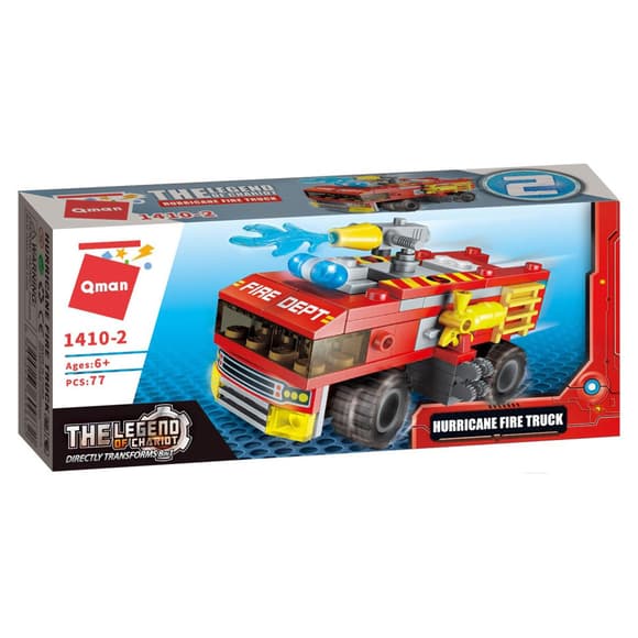 К онструктор Qman 1410-1-8 Пожарная техника, 79 дет