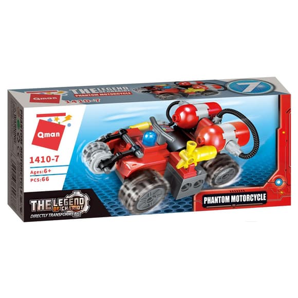 Конструктор Qman 1410-1-8 Пожежна техніка, 79 дет 