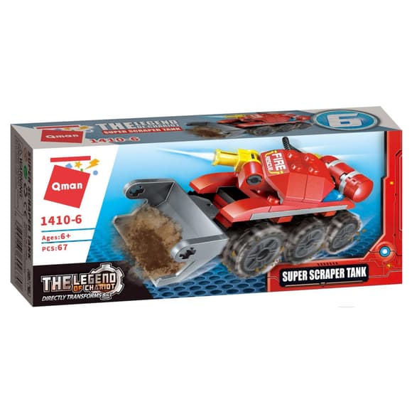 К онструктор Qman 1410-1-8 Пожарная техника, 79 дет