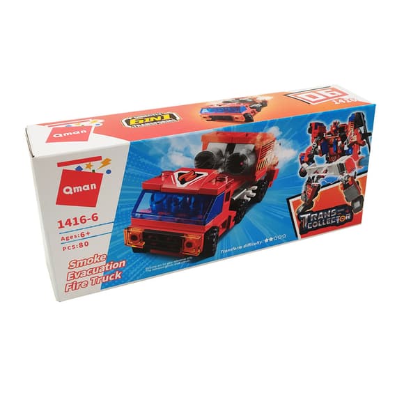 Дитячий Конструктор Qman 1416-1-6 транспорт, 88 дет 