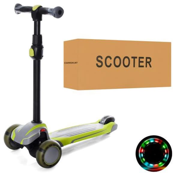 Самокат дитячий MAXI iTrike X1-GGR з підсвічуванням