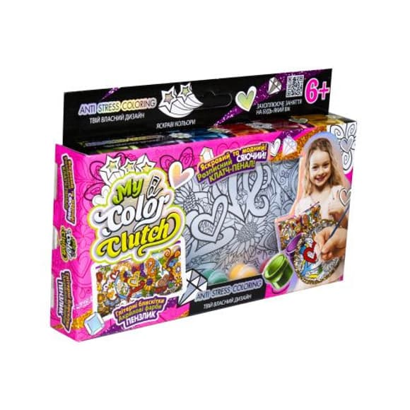 Пенал розмальовка "My color Clutch" Danko Toys CCL-01-01U 