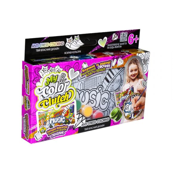Пенал розмальовка "My color Clutch" Danko Toys CCL-01-01U 