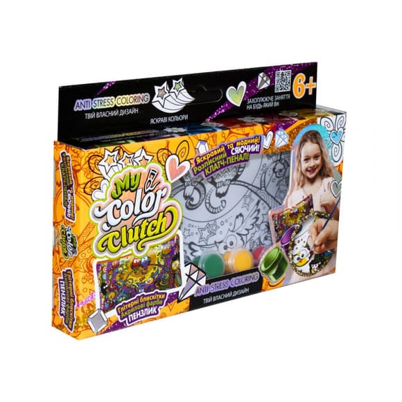Пенал розмальовка "My color Clutch" Danko Toys CCL-01-01U 